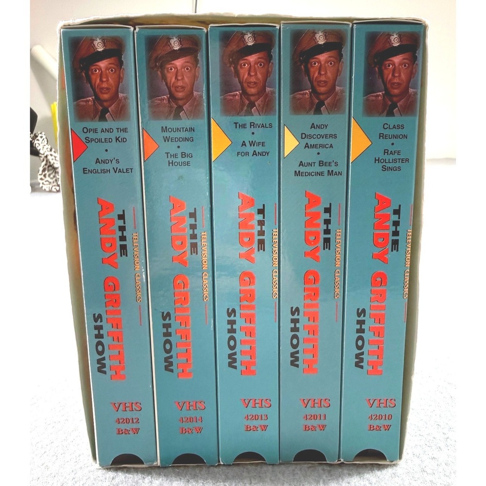The Andy Griffith Show‎ VHS Five Pack Television Classics 5 Tape Set B&W